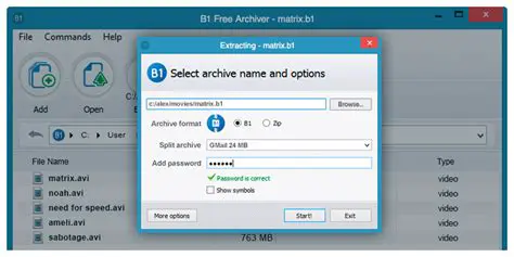 Key Features of B1 Free Archiver