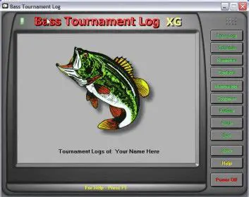 Key Features of Bass Tournament Log XG