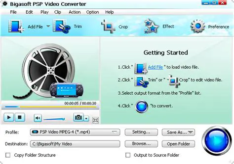 Key Features of Bigasoft PSP Video Converter