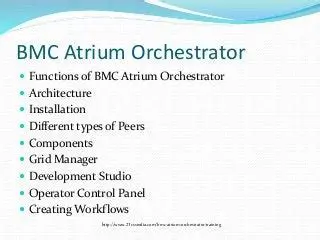 Key Features of BMC Atrium Orchestrator Development Studio