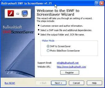 Key Features of BullrushSoft SWF to ScreenSaver