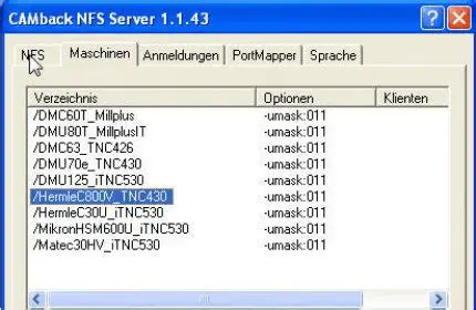 Key Features of CAMback NFS Server