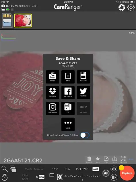 Key Features of CamRanger Share