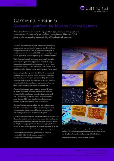 Key Features of Carmenta Engine Runtime