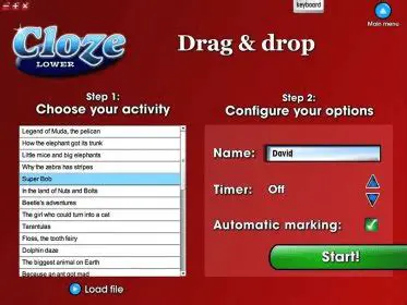 Key Features of Cloze Interactive Lower