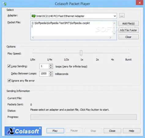 Key Features of Colasoft Packet Player