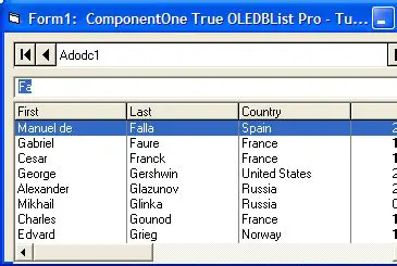 Key Features of ComponentOne True DBList Pro