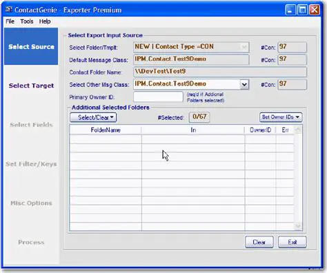 Key Features of ContactGenie Exporter