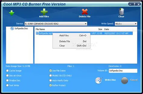 Key Features of Cool MP3 CD Burner