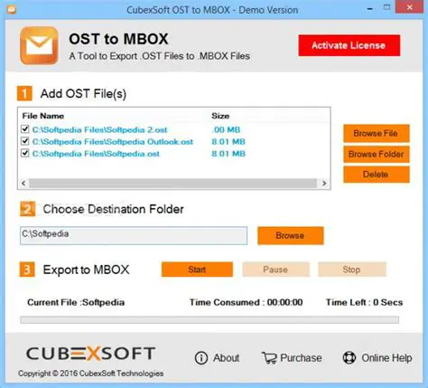 Key Features of CubexSoft OST to MBOX Converter
