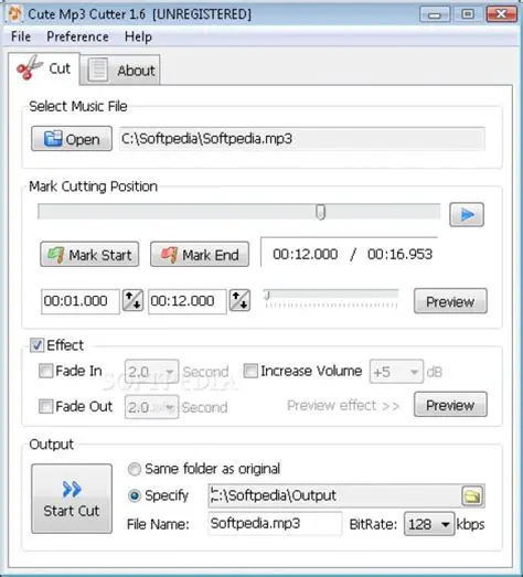 Key Features of Cute Mp3 Cutter