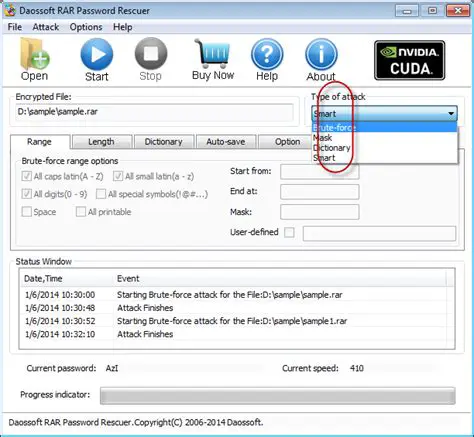 Key Features of Daossoft RAR Password Rescuer