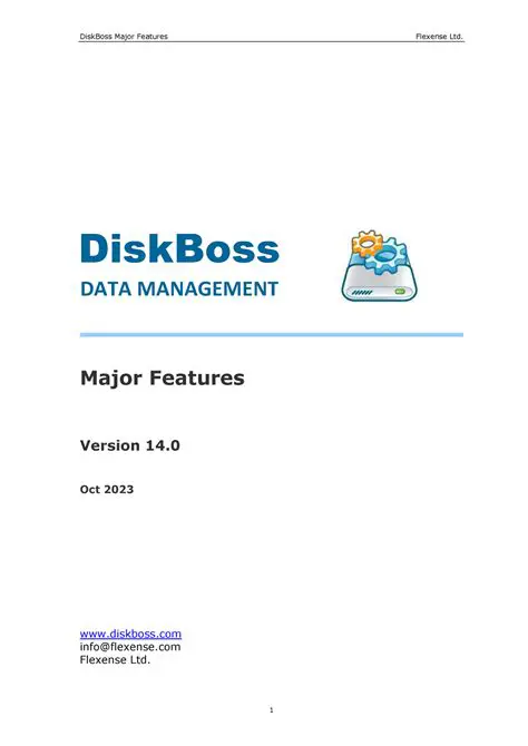 Key Features of DiskBoss Server
