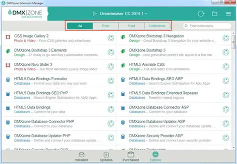 Key Features of DMXzone Extension Manager