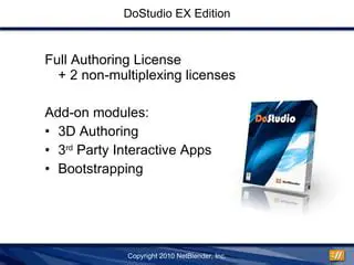 Key Features of DoStudio 3D Authoring Module