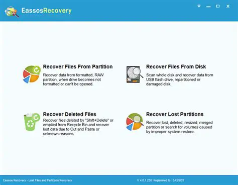 Key Features of Eassos Recovery