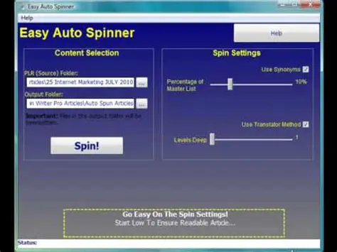 Key Features of Easy Auto Spinner