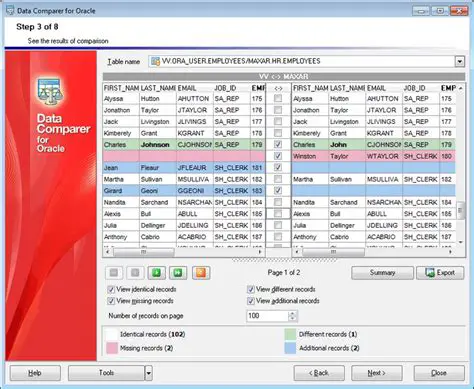 Key Features of EMS Database Comparer 2010 for Oracle