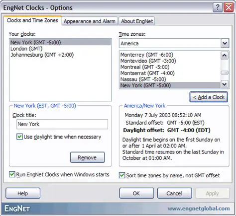 Key Features of EngNet Clocks