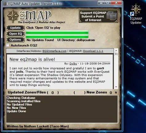 Key Features of EQ2MAP Updater