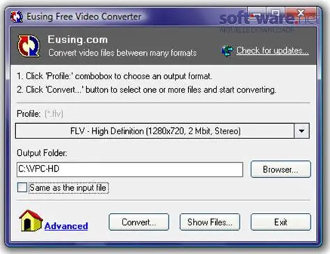 Key Features of Eusing Free Video Converter