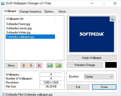Key Features of EvJO Wallpaper Changer