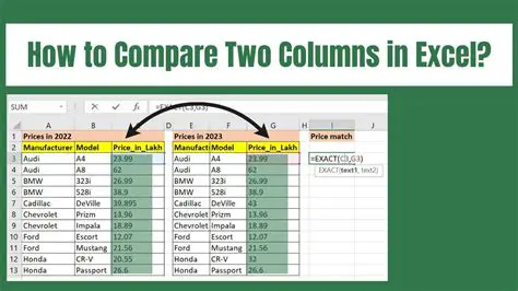 Key Features of Excel Compare Data in Two Tables Software