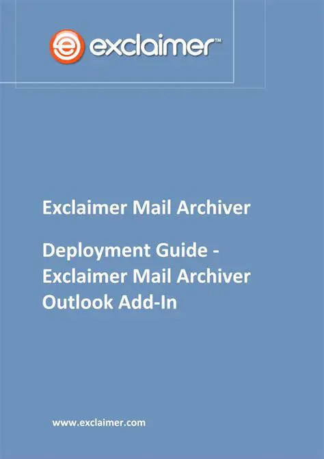 Key Features of Exclaimer Mail Archiver