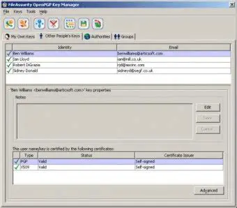 Key Features of FileAssurity Open PGP Security
