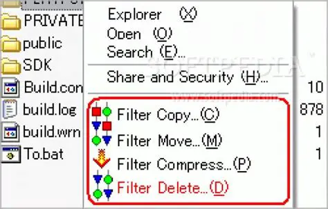 Key Features of FileFilter Shell Extension