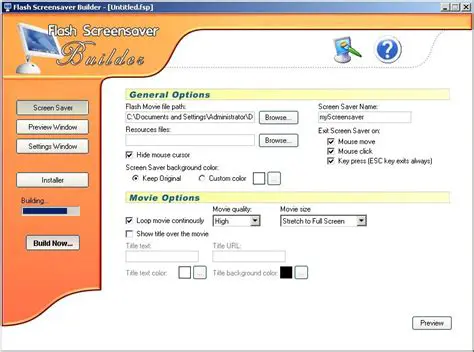 Key Features of Flash Screen Saver Builder