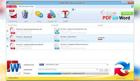 Key Features of FoxPDF PDF to Word Converter