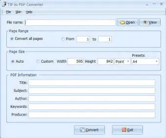 Key Features of Free JPG PNG TIF to PDF Converter