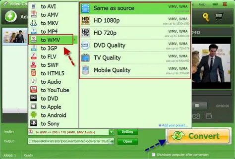 Key Features of Free MOV to WMV Converter