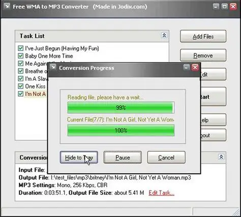 Key Features of Free WMA MP3 Converter