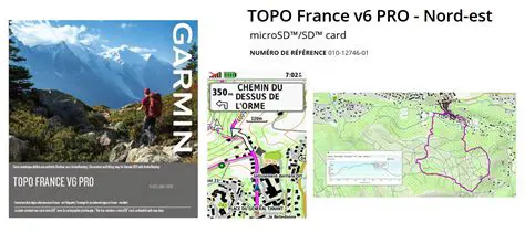 Key Features of Garmin TOPO France Nord Est Pro