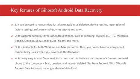 Key Features of Gihosoft Android Data Recovery
