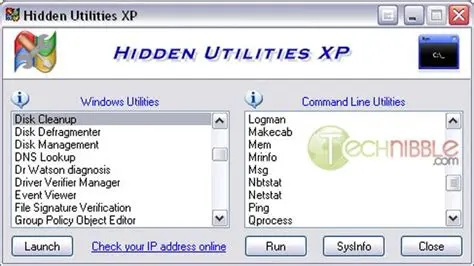 Key Features of Hidden Utilities XP
