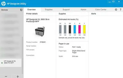 Key Features of HP Designjet Utility