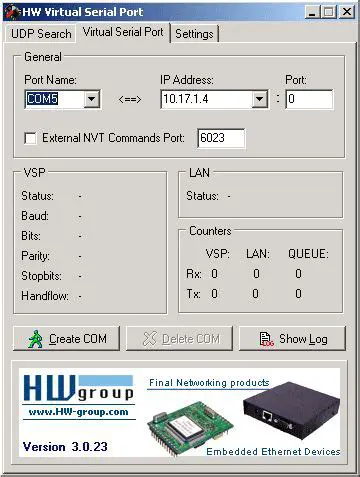 Key Features of HW Virtual Serial Port Single