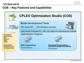 Key Features of IBM ILOG CPLEX Optimization Studio Community Edition