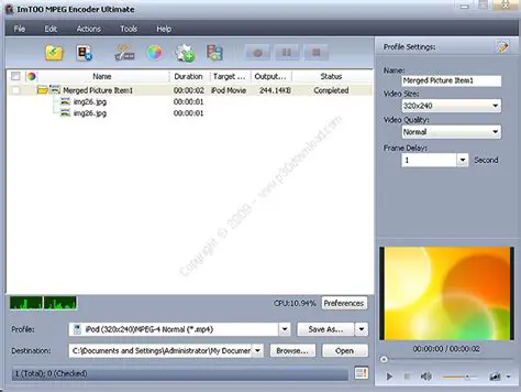 Key Features of ImTOO MPEG Encoder