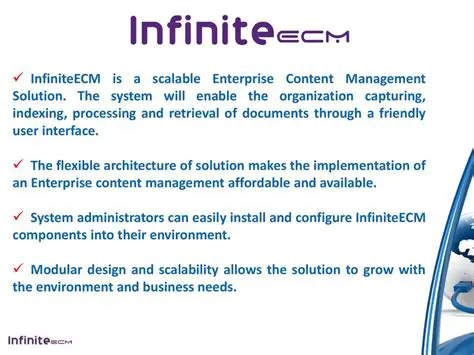 Key Features of InfiniteECM