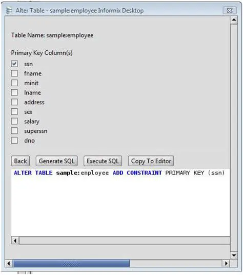 Key Features of Informix SQL Editor