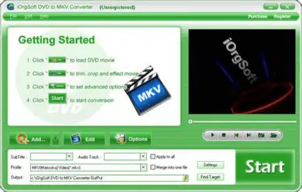 Key Features of iOrgSoft DVD to MKV Converter