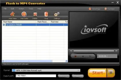 Key Features of iovSoft Flash to MP4 Converter