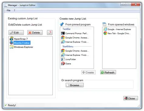 Key Features of Jumplist Extender