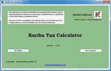 Key Features of Kariba TaxCalc
