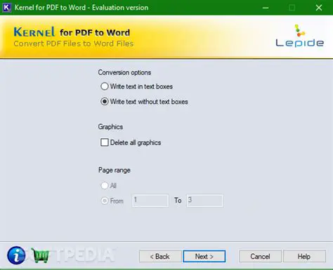Key Features of Kernel for PDF to Word