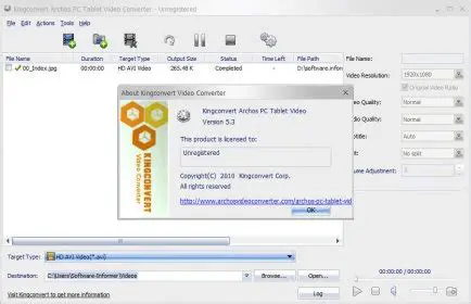 Key Features of Kingconvert Archos Video Converter